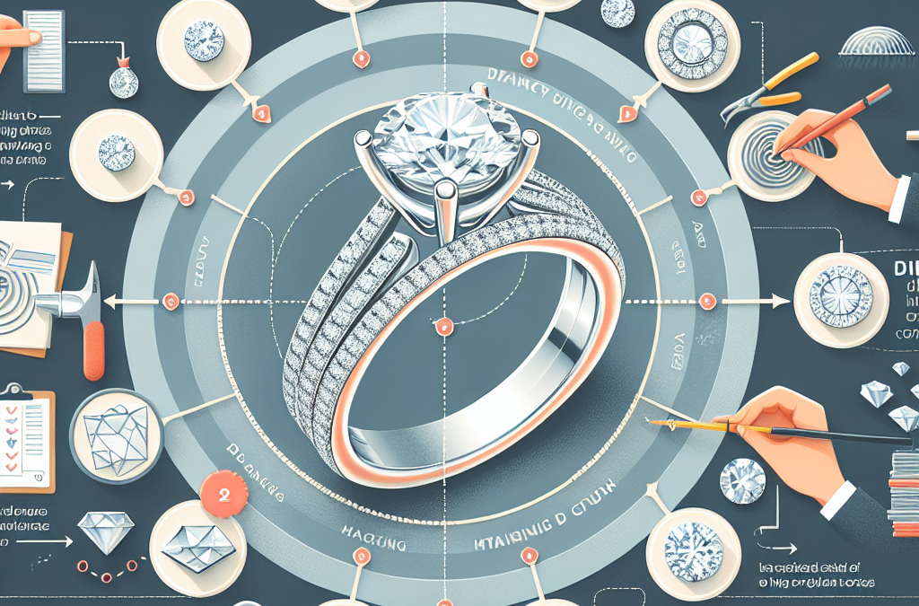 What are the design challenges in creating diamond eternity rings?