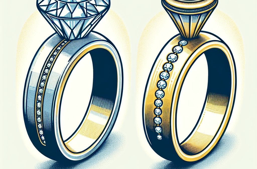 What are the main differences between engagement rings and wedding rings?