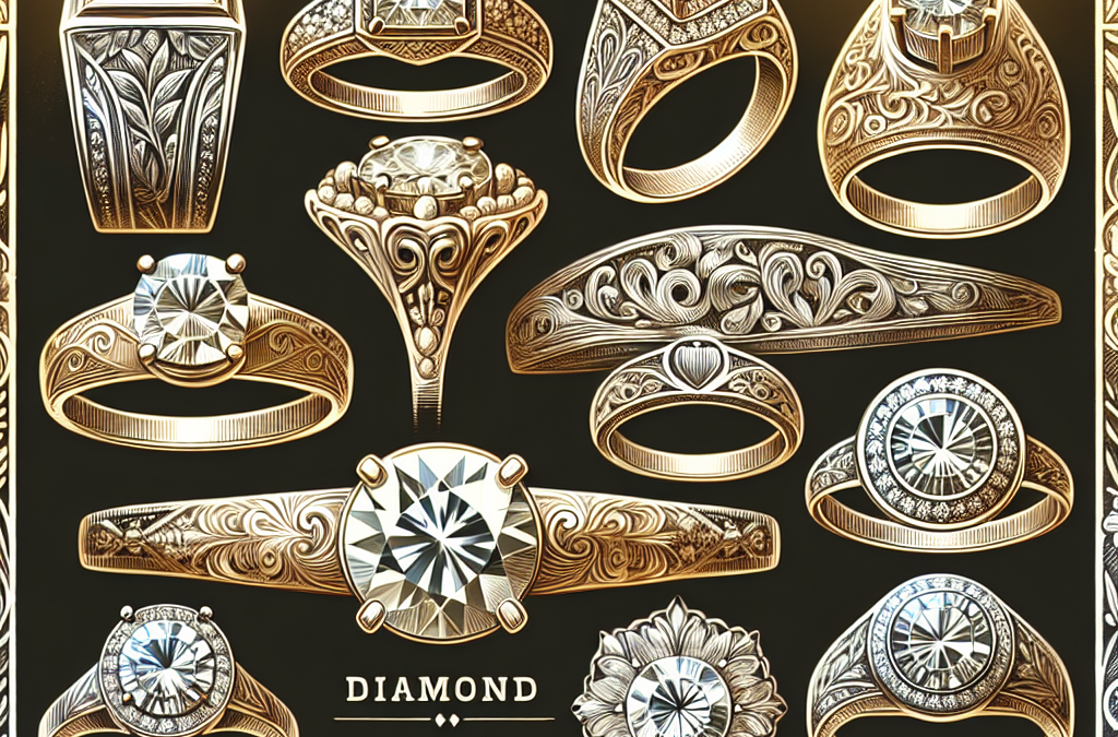 What engraving styles suit diamond engagement rings?