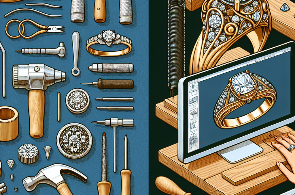 What is the difference between handmade and CAD custom engagement rings?
