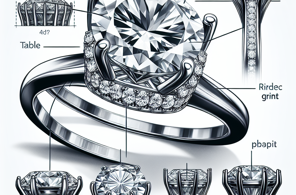 What is the role of crown height in diamond engagement rings?