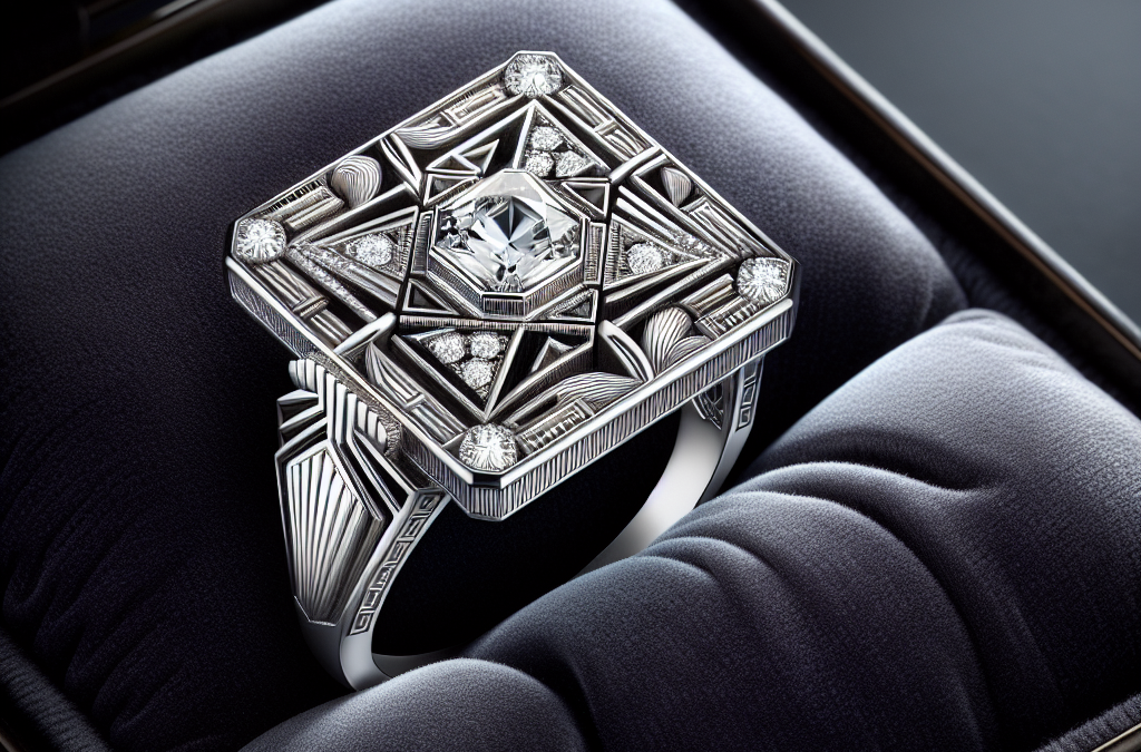 What makes Art Deco engagement rings stand out in vintage jewelry?