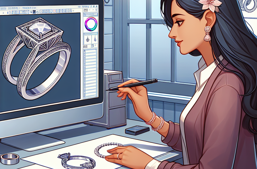 What role do CAD models play in custom engagement ring design?