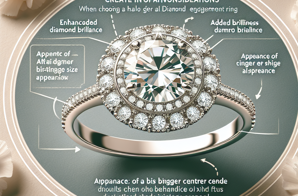 Why choose a halo design for a diamond engagement ring?